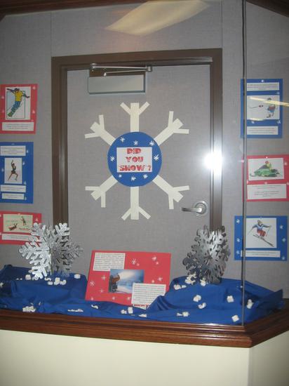 Winter Sports Informational Bulletin Board Idea