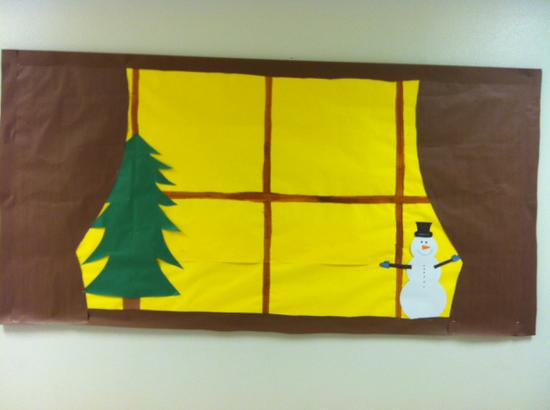 Winter Writing Bulletin Board Idea