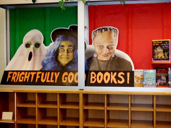 Library Halloween Bulletin Board Idea