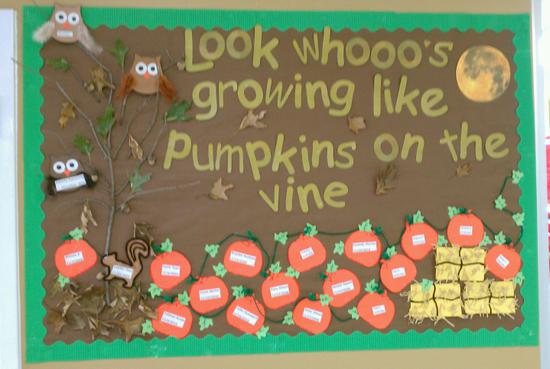Fall and Halloween Bulletin Board Idea
