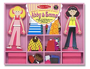 Abby & Emma Magentic Dress Up Dolls for Kids